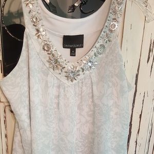 Cynthia rowley beaded tank